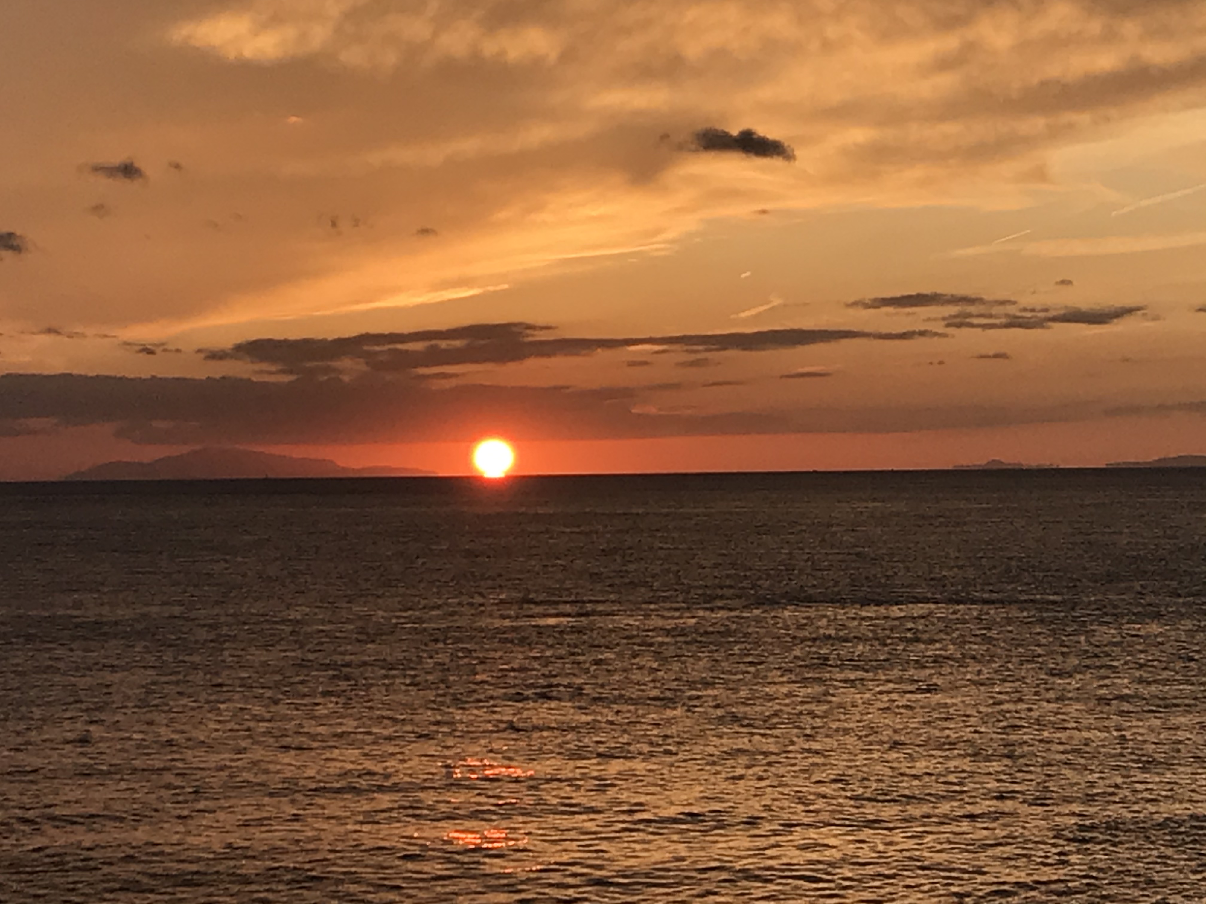 Couché de soleil sur Kobé