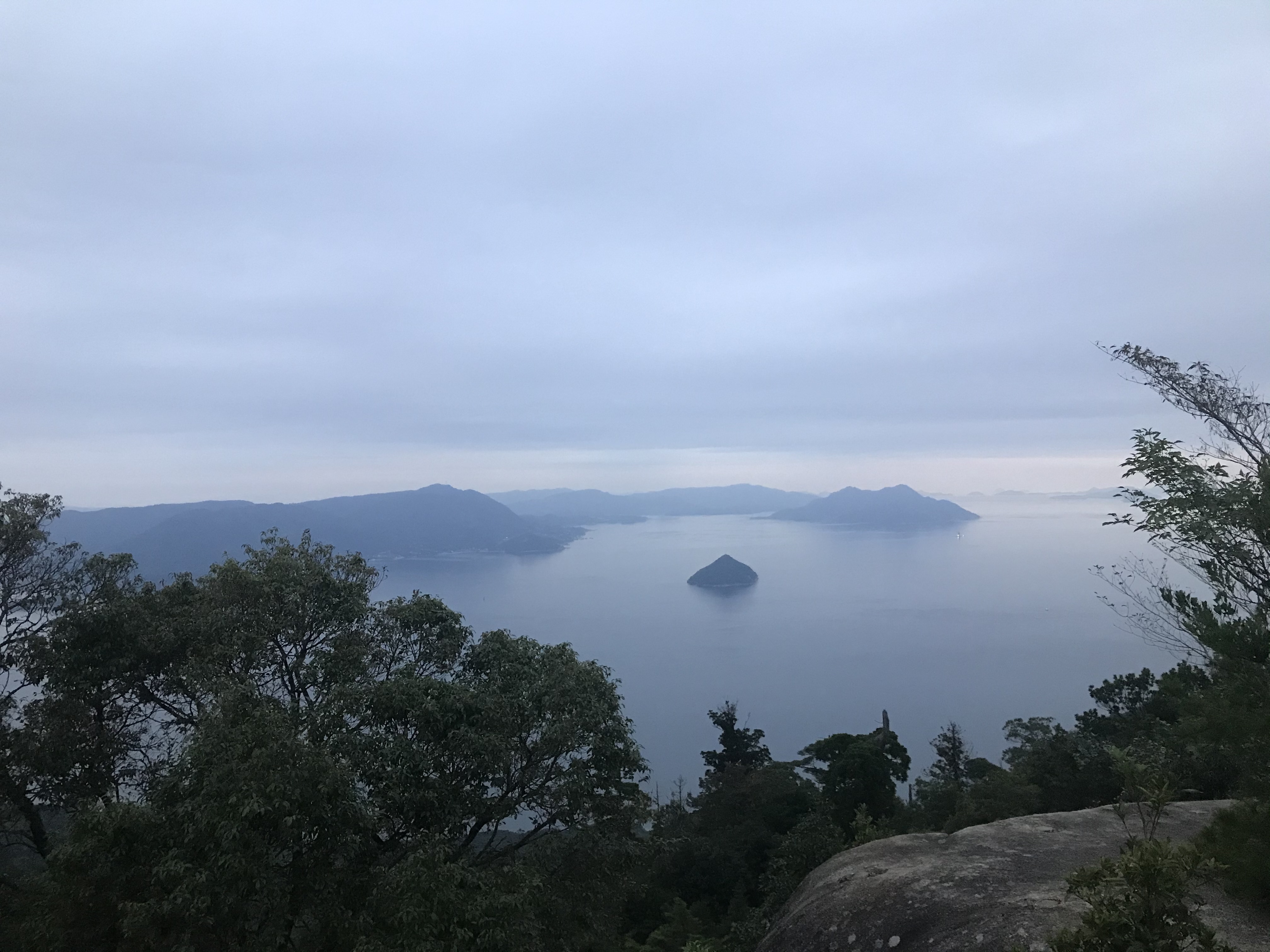 La vue du mont Misen